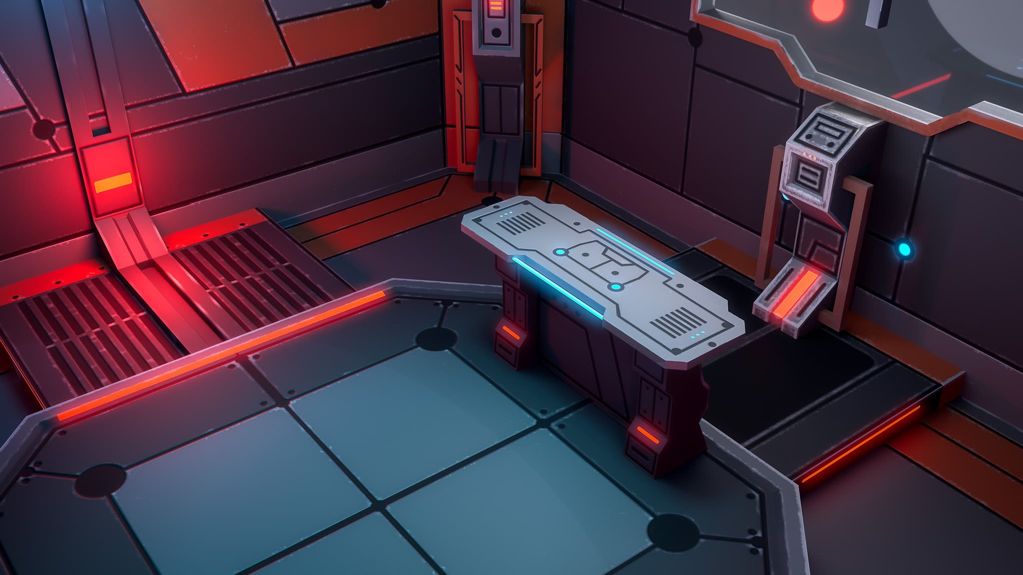 sci fi room interior