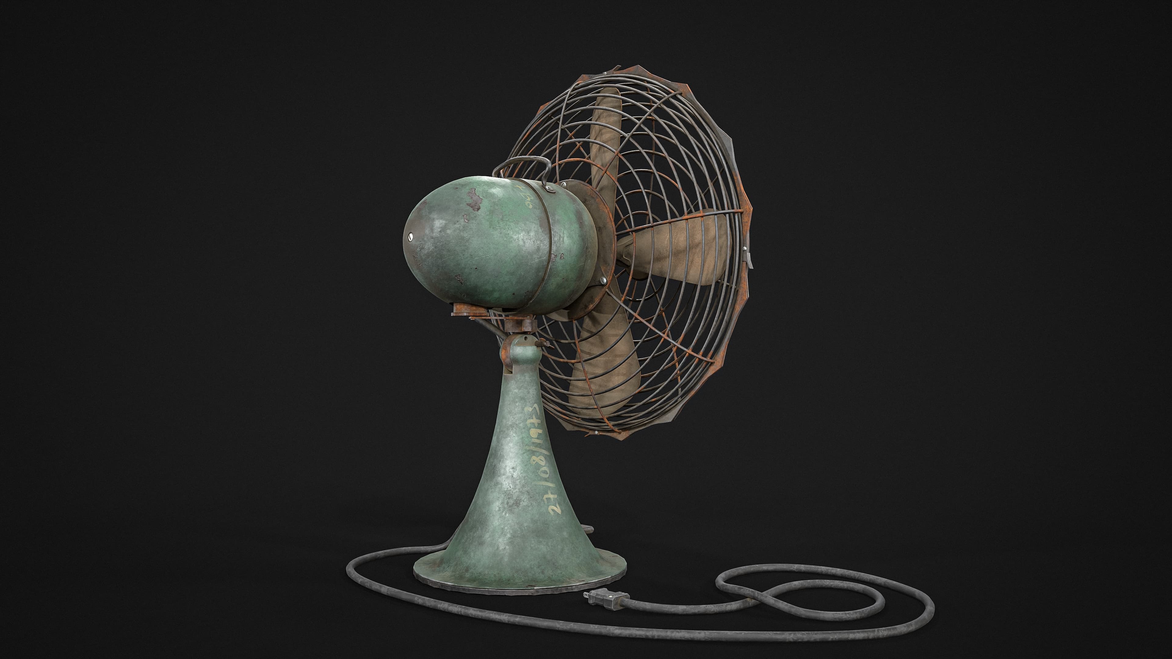 Old Rusty Table Fan