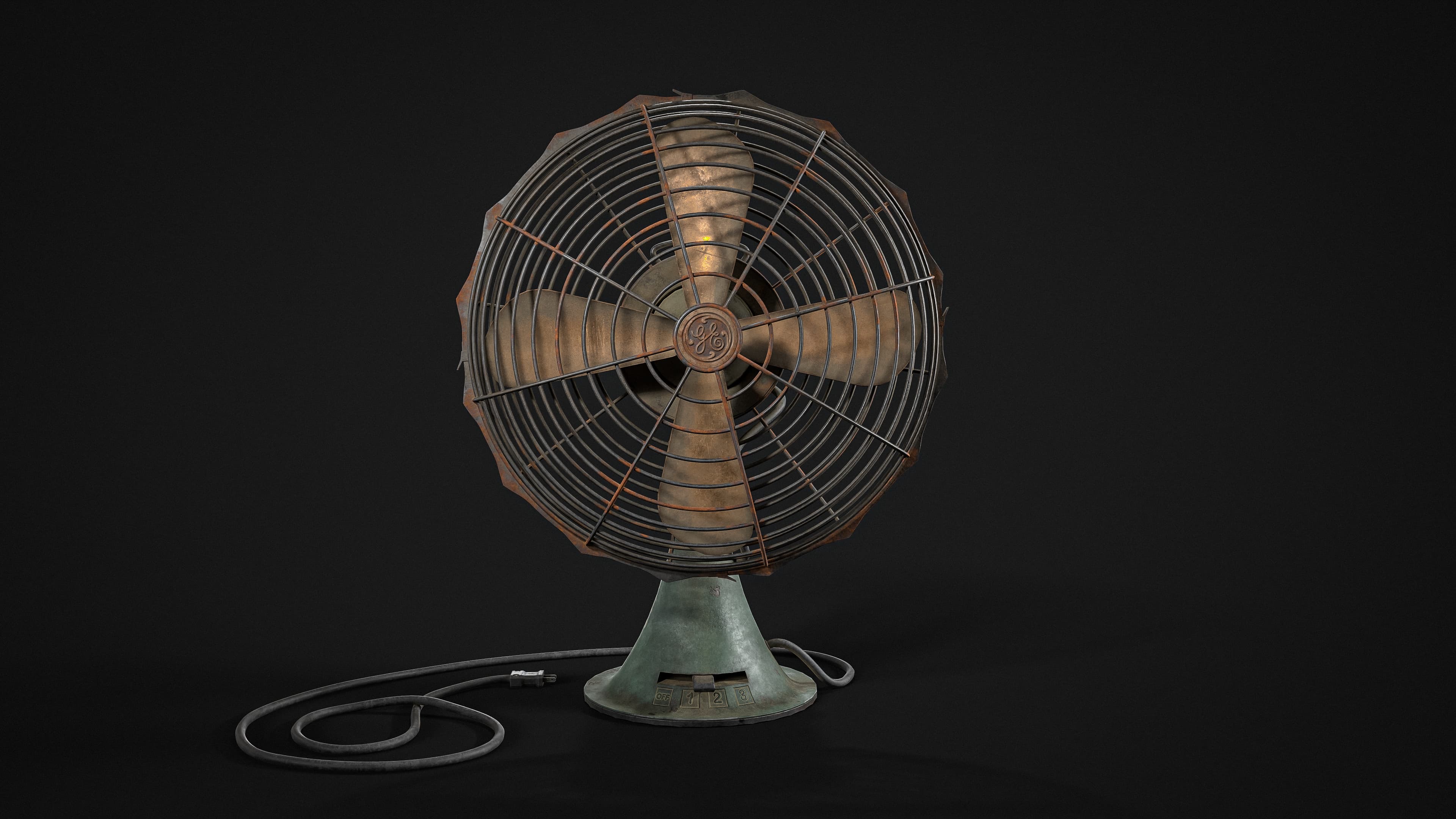Old Rusty Table Fan