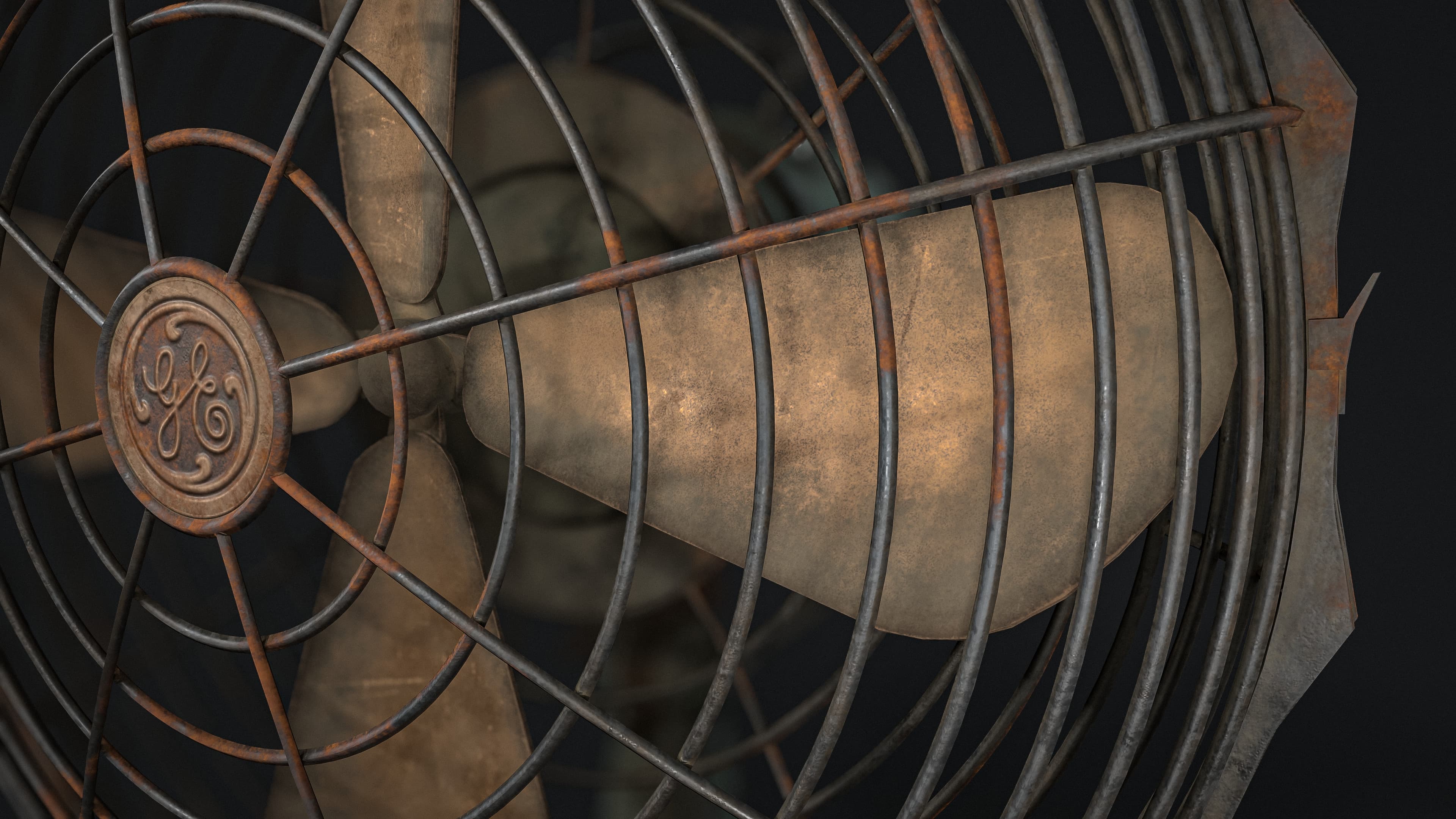 Old Rusty Table Fan