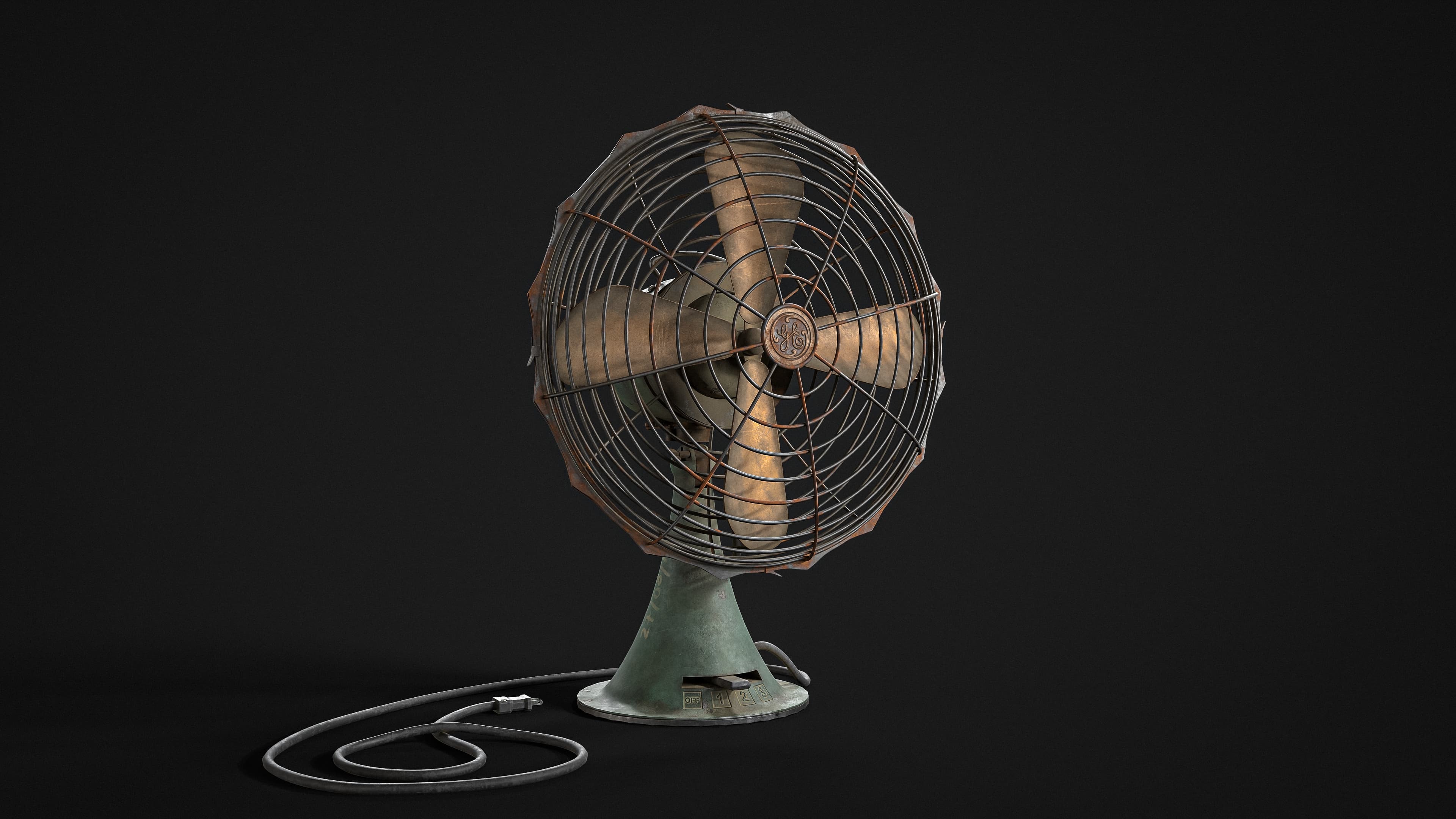 Old Rusty Table Fan